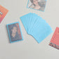 20 silk laser love double-layer card film girl album card protective cover star peripheral Polaroid small card cover