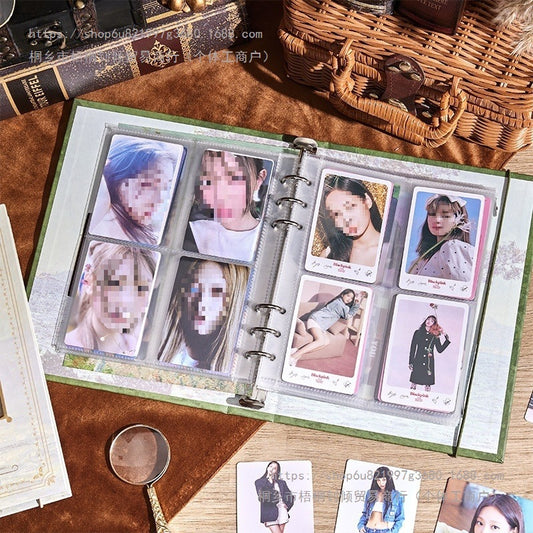 Retro Hollow Card Album Star Chasing Storage Card Collection Album High Value ins Wind 3 Inch Small Card Storage Album a5 Album
