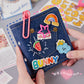 1 Gongge denim card album, retro mini 3-inch Polaroid fabric album, star chasing, idou small card loose-leaf storage album