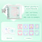 3 Ring Binder Mini Binder Loose-leaf Book +10 Inner Pages Photo Sleeves Small Binder