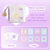 3 Ring Binder Mini Binder Loose-leaf Book +10 Inner Pages Photo Sleeves Small Binder