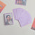 20 silk laser love double-layer card film girl album card protective cover star peripheral Polaroid small card cover