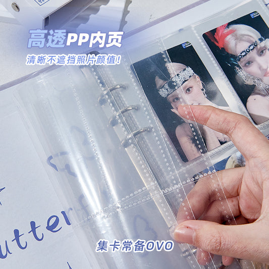 Colorful Dream Butterfly Card Album 3 Inch Loose-leaf Polaroid Album Storage Laser High Value Star Chasing Storage Album