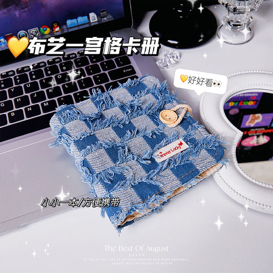 ins wind butterfly card album Korean high-value 3-inch one-grid Polaroid photo album Star chasing small card loose-leaf storage album