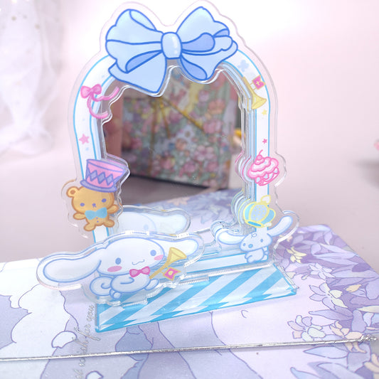 Sanrio Mirror Acrylic Standing Brand Kulo Mipacha Dog Yugui Dog Melody Gifts Wholesale Tabletop Ornament