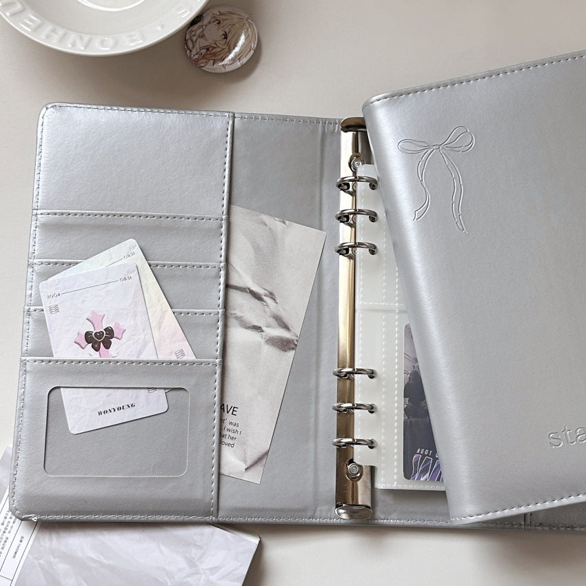 A5 silver butterfly card album, star-chasing Sigong Gepiben small card Polaroid storage album