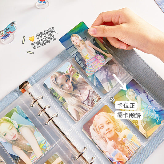 Butterfly Card Album Girls High-value Embroidery A5 Loose-leaf Album Sigongge Aidou Album Small Card Star Chasing Storage Album