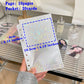 10pcs A6 Laser Binder Photocard Sleeves Kpop Idol Photo Album Binder 10PCS-2grid C8