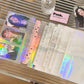 10pcs A6 Laser Binder Photocard Sleeves Kpop Idol Photo Album Binder