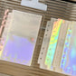 10pcs A6 Laser Binder Photocard Sleeves Kpop Idol Photo Album Binder