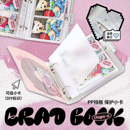 20 Capacity Hard CD Case Holder Kpop Idol Album Binder Organizer Portable Carrying DVD Binder Kawaii Home Albums Organizer