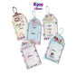 Student cartoon graffiti animal PVC hollow transparent three-inch card cover girl star chasing small card display pendant card bag