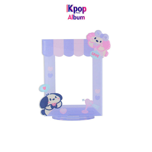 Homemade star chasing girl acrylic desktop table cartoon transparent photo frame student star small card display stand