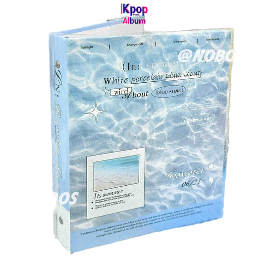 Maldives high-value A5 loose-leaf card album, high-end Polaroid photo album, card storage ins wind Sigong grid