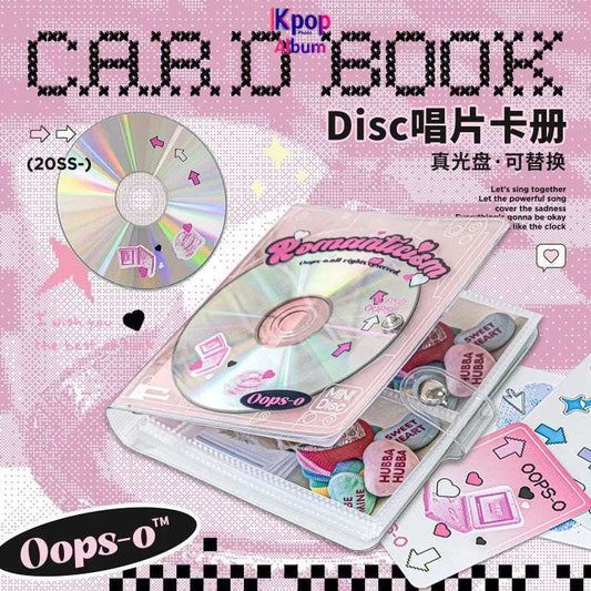 20 Capacity Hard CD Case Holder Kpop Idol Album Binder Organizer Portable Carrying DVD Binder Kawaii Home Albums Organizer