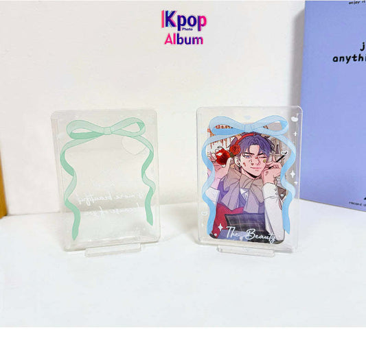 Original Bow Card Holder Stand Star Chasing Small Card Display Stand Desktop Card Holder Stand Photo Frame Table