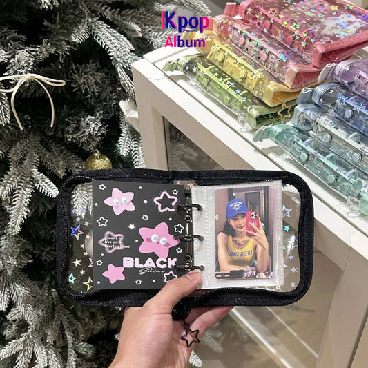 3inches Zipper Binder Photocard Holder Kpop Idol Photo Album PVC Photocards Album Collect Book Para Fotografias 포토카드 포장용품