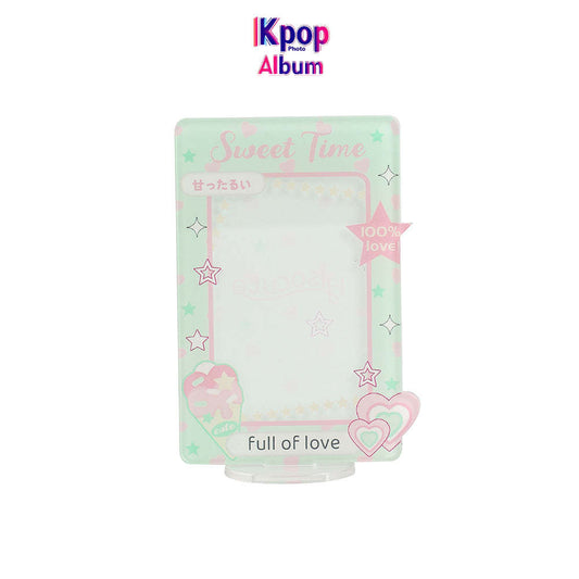 Hisocute Student Dormitory Desk Three-inch Photo Frame Polaroid Small Card Chasing Star Standing Brand Ornament Girl Set Table