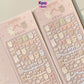 Korean ins same laser bear sticker cute hot silver rabbit sticker DIY decorative material goo card sticker