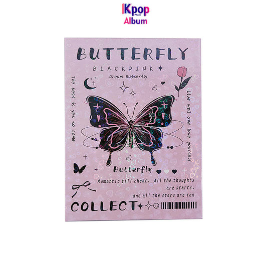 Large capacity dream butterfly card album laser high value star chasing storage album 3 inch loose-leaf Polaroid storage album