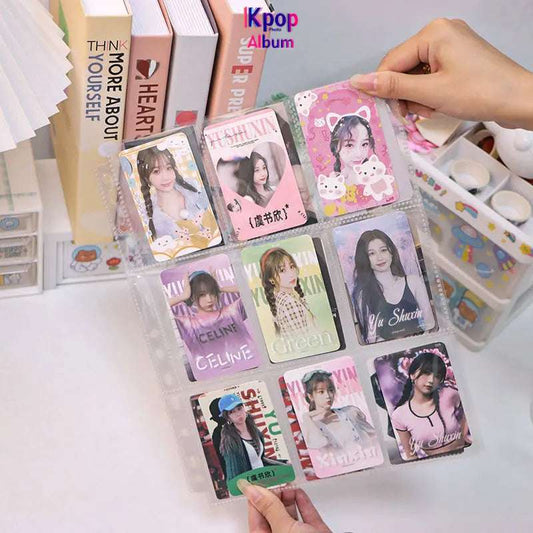 20pcs A5 Kpop Idol Binder Sleeves Photo Album Binders 4 Pockets Inner Pages Transparent Album Photocard Holder