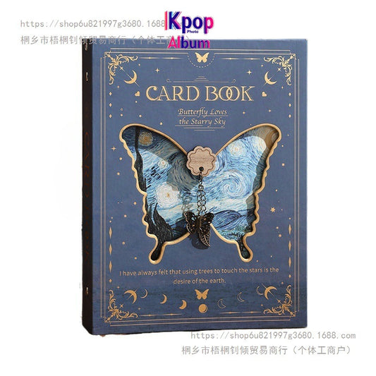 Retro Hollow Card Album Star Chasing Storage Card Collection Album High Value ins Wind 3 Inch Small Card Storage Album a5 Album