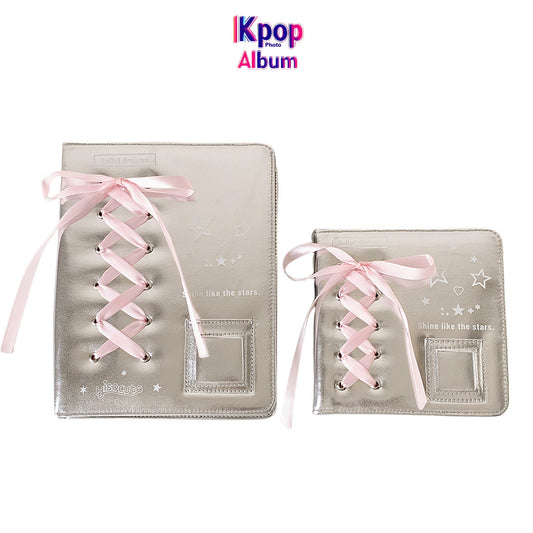 ins Korean Ballet Silver Loose-leaf Album A5 Small Card Storage Album Student Glossy