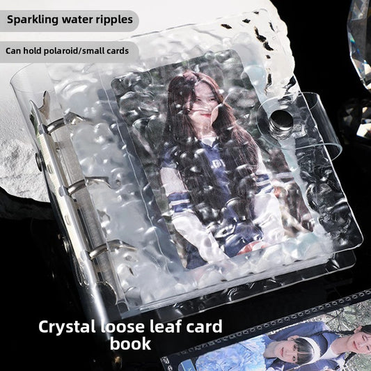 crystal one grid pony Poly card album Polaroid star chasing small card storage album ins album